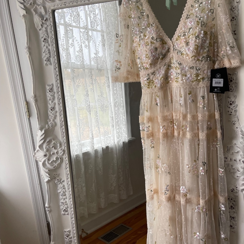 Beautiful Sequin Party Dress by Needle and Thread, New with Tags